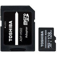 map memory TOSHIBA microSDXC 128GB UHS-I M203 U1 R100MB/s+ad