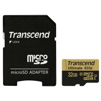 map memory TRANSCEND microSDHC 32GB UHS-I U3 Ultimate (R95,W85MB/s) c адаптером