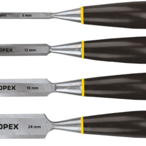 Topex 09A310 Стамески 6-24 мм, набiр 4 шт.*1 уп.
