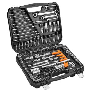 Neo Tools 08-668 Набiр торцевих головок, 150 шт., 1, 4, 3, 1/2" CrV