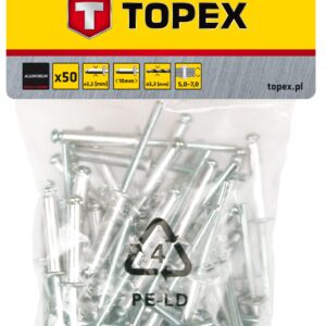 Topex 43E302 Rivet Aluminium 3.2 mm x 10 mm, 50 PC.*1 уп.