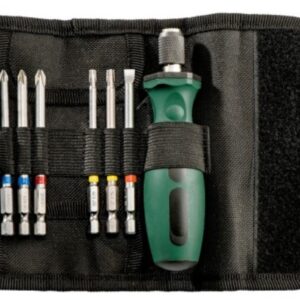 Metabo Набір викруток (7 шт.) рукоять-держатель + PZ1, PZ2, PH2, TX20, TX25, плоска