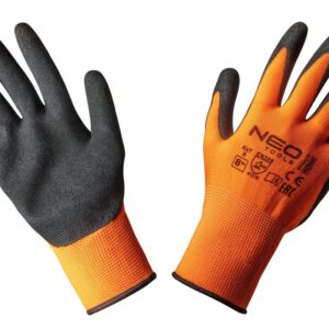 Neo Tools 97-642-8 Перчатки рабочие, Полиэстер с нитриловым покрытием (песчаный), 4131X, 8 "