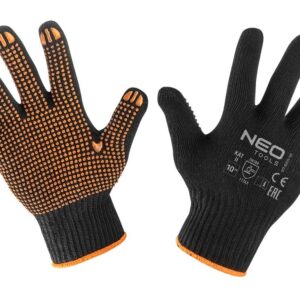Neo Tools 97-620-10 Gloves working, cotton and polyester, dotted line, 10 "