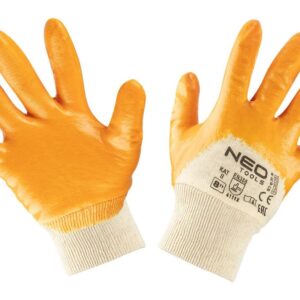 Neo Tools 97-631-8 Перчатки рабочие, хлопок, частично покрытые нитрилом, р. 8