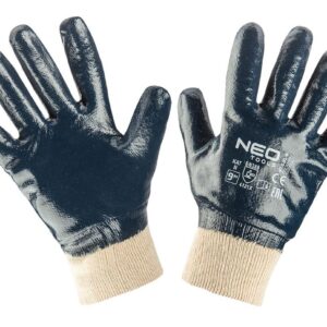 Neo Tools 97-630-9 Перчатки рабочие, хлопок с полным нитриловым покрытием, р. 9