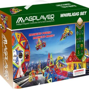 Конструктор Magplayer магнитный набор 166 эл. MPA-166