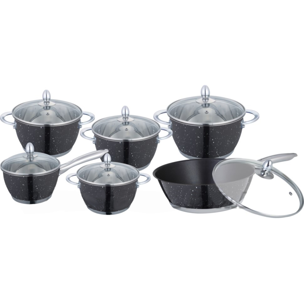 Set crockery of stainless become 12 items Edenberg EB-4051
