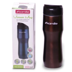 Термокружка Kamille Brown 450 ml of stainless become KM-2050KR