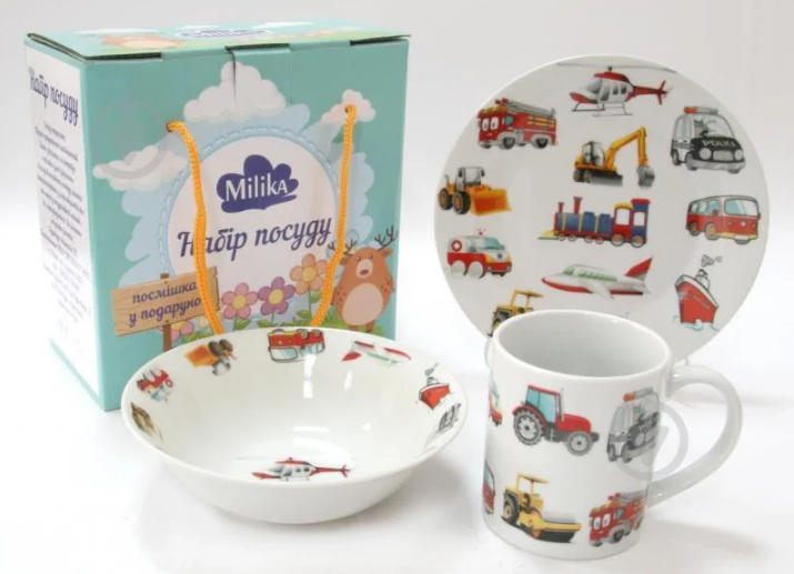 Set Children's crockery 3 of the subject Milika Motor Land M0690-6