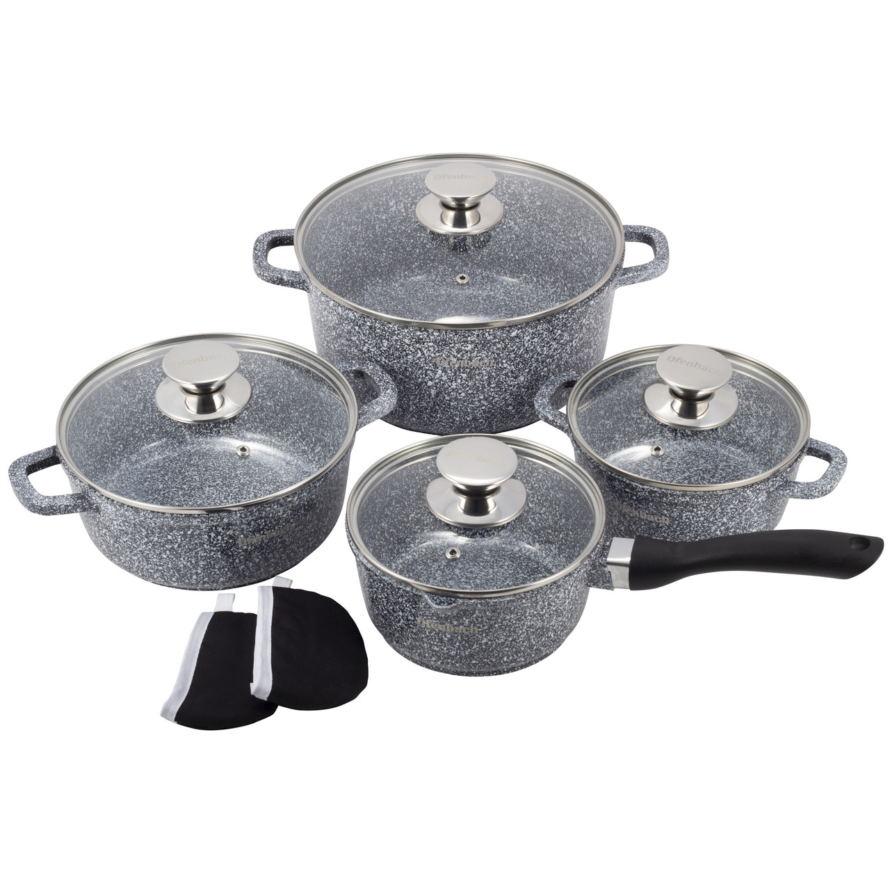 Set crockery 9 items from прихватками Ofenbach 100505