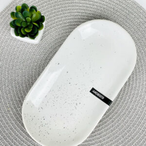 Блюдо овальное 25х13 см Ardesto Bagheria Bright white AR2925WGP