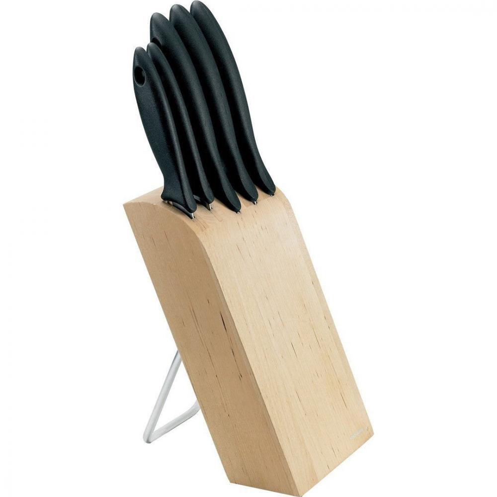 Набор ножей в деревянном блоке Fiskars Essential 6 шт 1023782