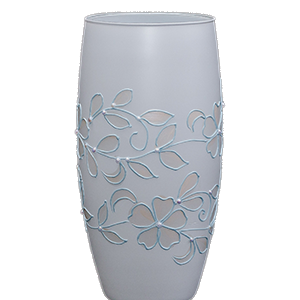 Ваза 39 см GlassStyle X038 Vanilla blue