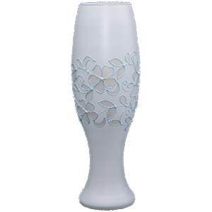 Vase 47 cm GlassStyle X034 Vanilla blue
