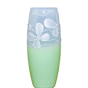 Ваза 26 см GlassStyle 966 Summer light green