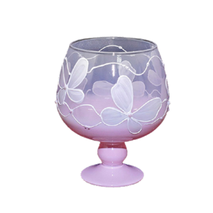 Vase 18 cm GlassStyle D056 Summer pink