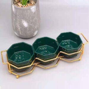 Менажниці на підставці Malachite 4пр/наб 31.5*10*5.5см YG01125-3