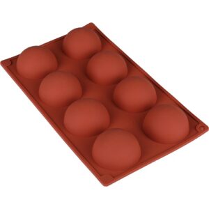 The form silicone for mousses and jelly Hemisphere 8шт/л 27*16*3см Stenson MH-3054