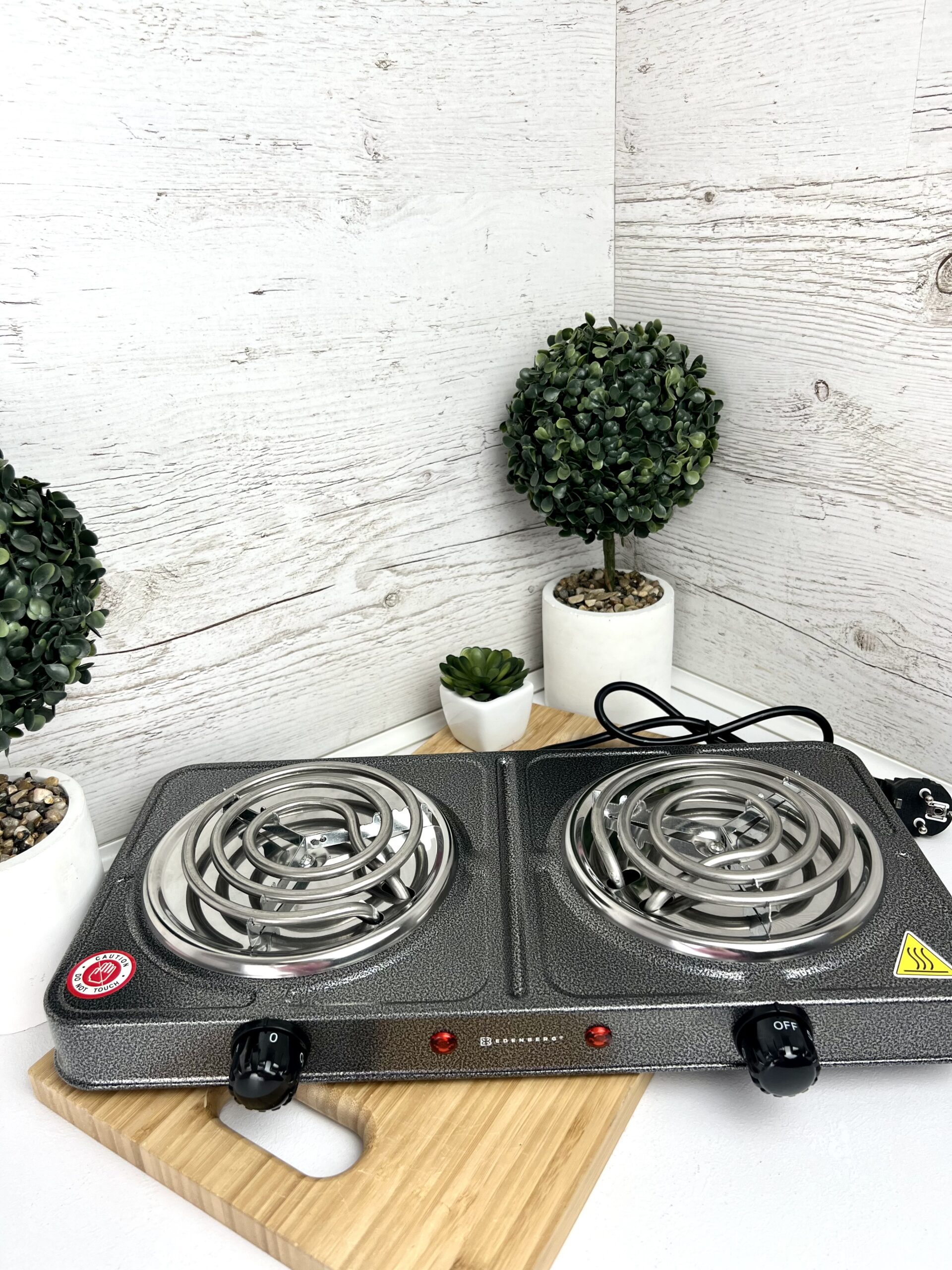 Electric reading plate двухкомфорочная Edenberg EB-62166