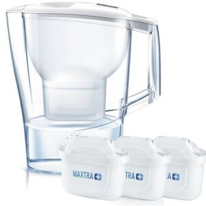Фільтр-глечик Brita Aluna Memo білий + 3 картриджа 2,4 л (1,4 л очищеної води) 1040564