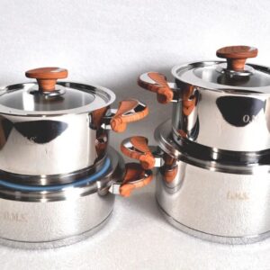 Set crockery of 8 (4/4) items cover glass OMS 1076-Brown