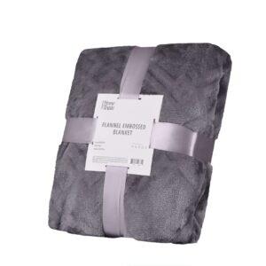 Plaid Ardesto Embossed 200х220см сірий 100% поліестер ART0304EB