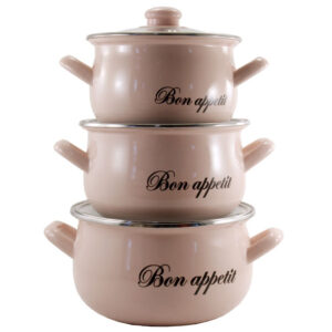 Set eat. 3-etc скл/кр Bon Appetit Pink Interos 00092106