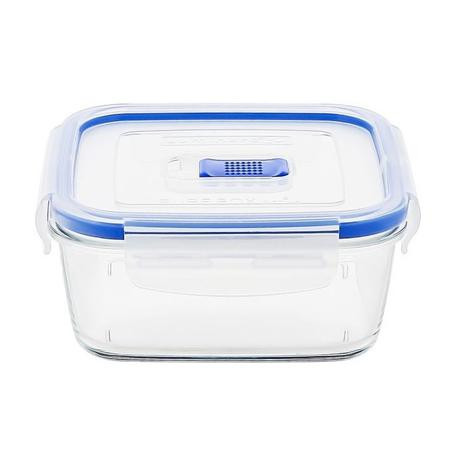 Контейнер квадратный 380мл. c кр синий PureBox Helios HLP3550