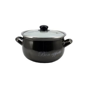 2234 A Кастрюля глуб. 5,1л d.22 Bon appetit черный 00079447