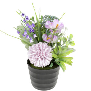 Decorative flowers at pot, 22см, Colour - violet BonaDi DY7-319