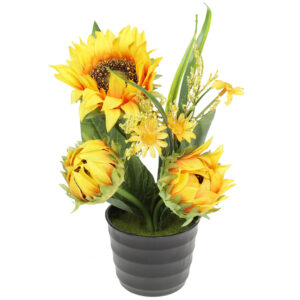 Decorative Sunflowers at pot, 25см BonaDi DY7-321