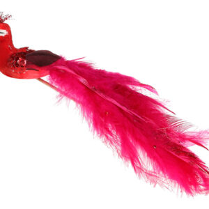 Decorative bird 24см, Colour - red BonaDi 117-540
