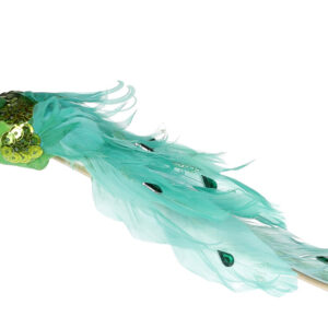 Decorative bird Peacock 22см, Colour - green BonaDi 117-582