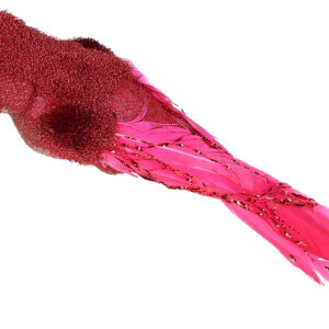 Decorative bird A parrot on клисе 32см, Colour - red BonaDi 117-587