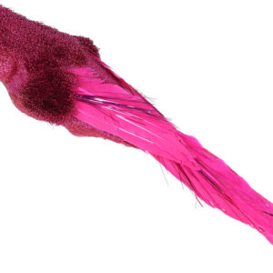 Decorative bird A parrot on клисе 32см, Colour - crimson BonaDi 117-589