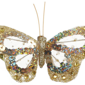 Decorative butterfly on клипсе 11см, Colour - gold BonaDi 117-902-2