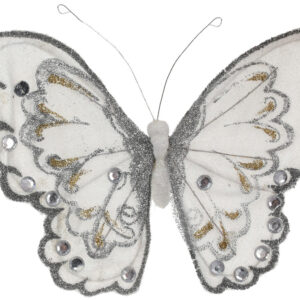 Decorative butterfly on клипсе 21см, Colour - silver BonaDi 117-912-2