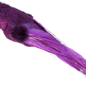 Decorative bird 32см A parrot on клипсе, Colour - purple BonaDi 117-914