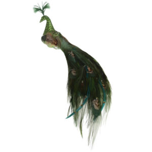 Decorative Peacock on клипсе 27см, Colour - deep green BonaDi 499-052