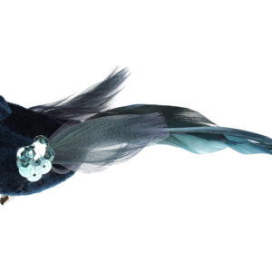 Decorative bird on клипсе 17см, Colour - dark-turquoise BonaDi 499-077