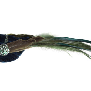 Decorative bird on клипсе 19см, Colour - dark prosevshy-green BonaDi 499-079