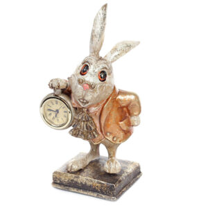 Decorative statuette from for hours White Rabbit 26см, Colour - gold BonaDi 419-121