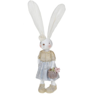 Decorative statuette Bunny from basket colors, 30см BonaDi 831-819