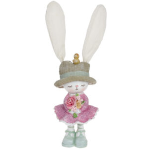 Decorative statuette Bunny from bouquet, 29см, Colour - pink BonaDi 831-854