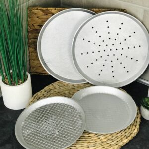 Форма для выпечки пиццы перфорированная 27x1,8 см Полімет pl-261