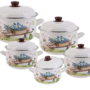Set enamelled crockery Edenberg of 10 items EB-1876