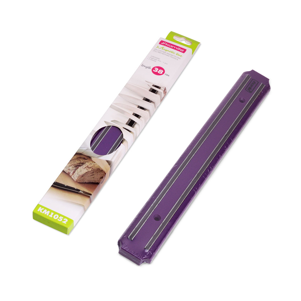 Holder magnetic for knives 38*5*1.5 cm Kamille KM-1052