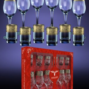 Set glasses and shots 12 items Goose crystal Versace GE08-160/837
