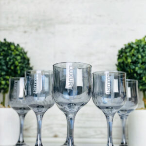 Set glasses for wine 240 ml x 6 PC. Luxury Goose Crystal EH299-163
